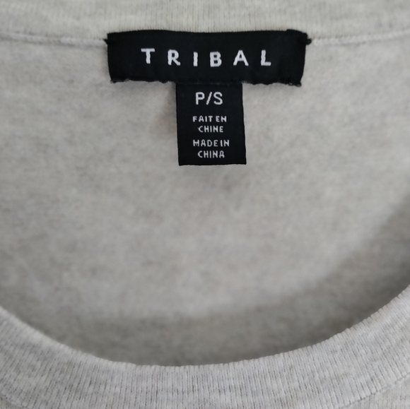 NWT Tribal oatmeal sleeveless sweater. Great Tribal quality. - Picture 5 of 6